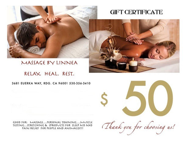 Massage by Linnea Gift Certificate