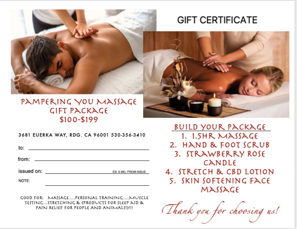 Pampering by Linnea Gift Certificate