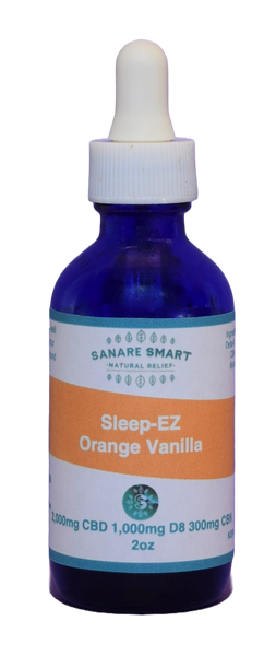 2oz Sleep-EZ CBD/D8/CBN 2,000mg/1,000mg/300mg Tincture Orange/Vanilla