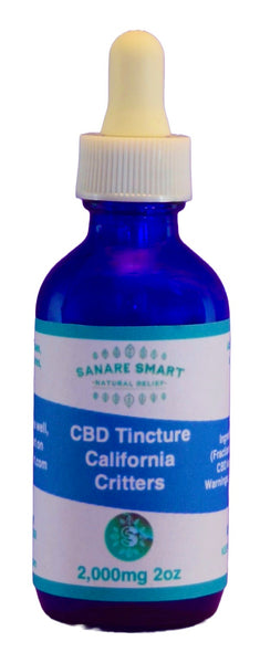 2oz 2,000mg (1,000mg per oz) Tincture California Critters