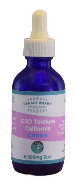 2oz 6,000mg (3,000mg per oz) CBD Tincture California Critters