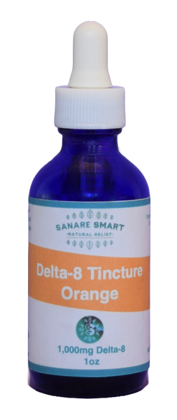 1oz 1,000mg CBD Delta-8 Full Spectrum Tincture California Orange